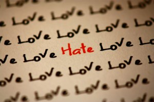 Love hate text