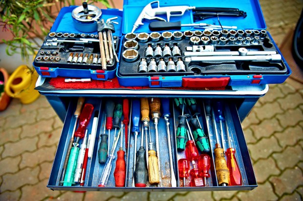 Photo of an open toolbox